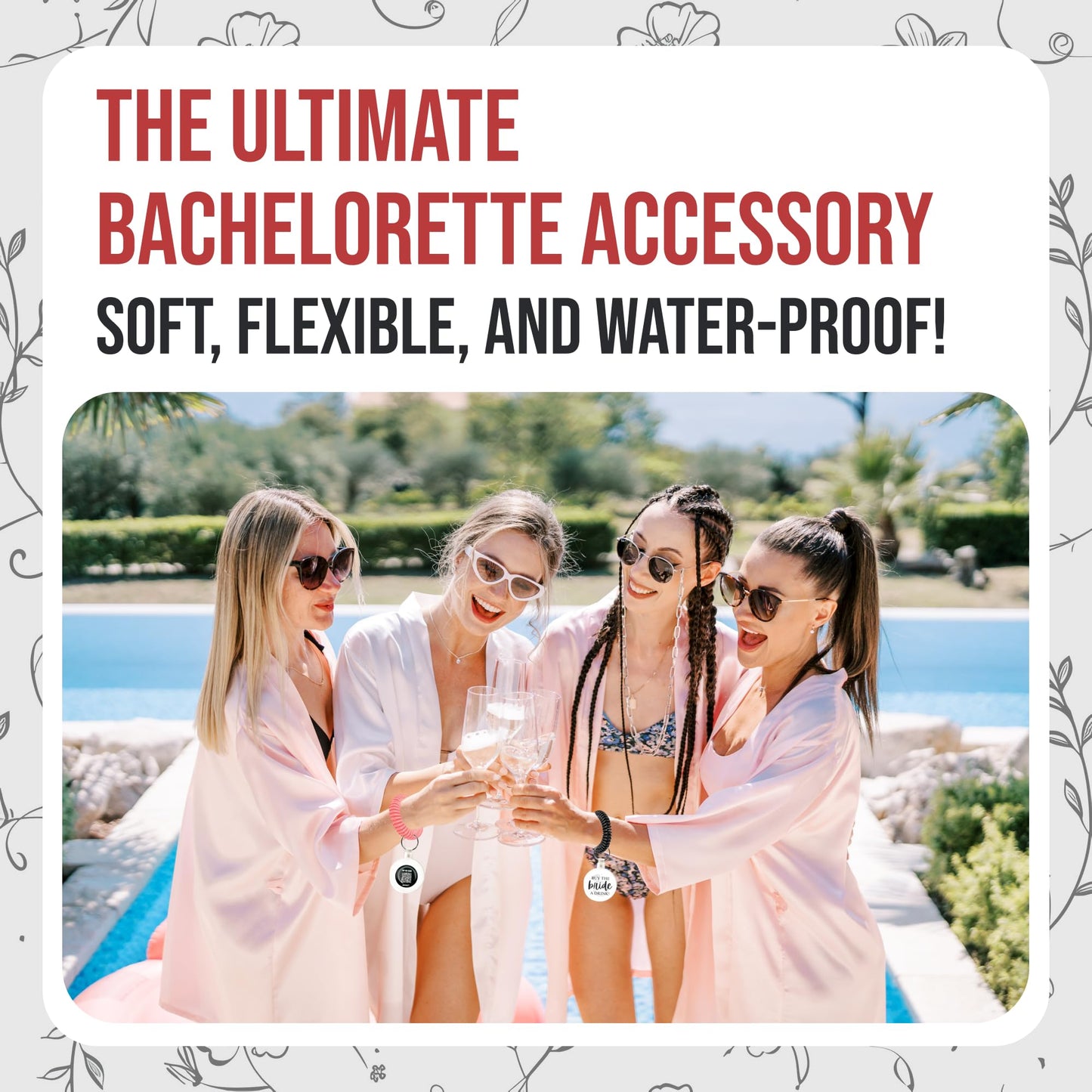 Buy the Bride a Drink QR Code Bracelet, Bachelorette Party Favors, Venmo Bracelet, NFC and QR, Custom Profiles, Tap to Share, Honeymoon Fund